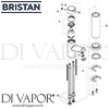 Bristan Prism Tall Basin Mixer without Waste Tap Spares